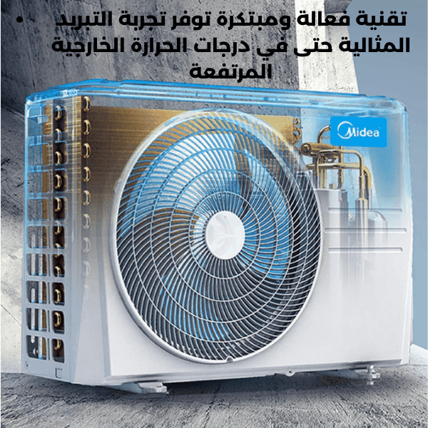 تكييف ميديا 2.25 حصان انفرتر بارد ساخن بلازما ديجيتال MSC1T-18HR-DN-F