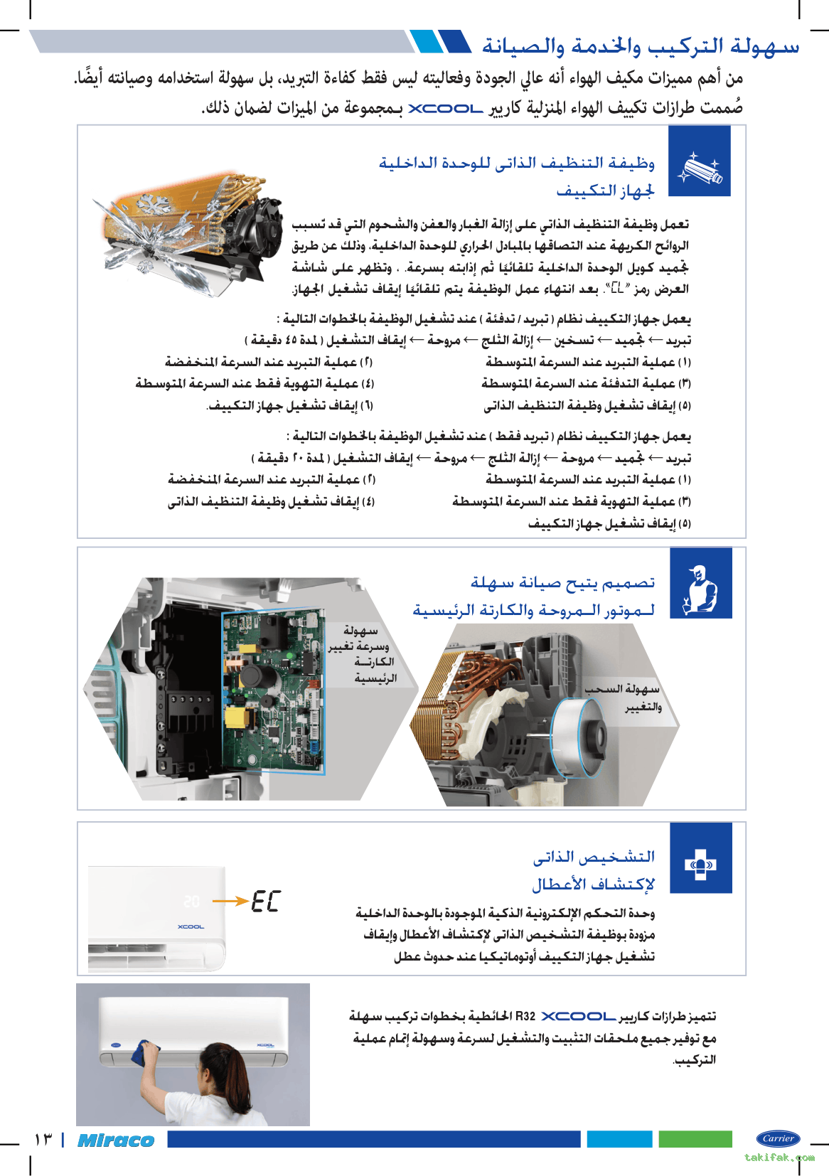 تكييف كاريير 1.5 حصان سبليت اكس كول بارد ساخن 53QHCT12N-708F 14 تكييف كاريير اكس كول كتالوج (13)