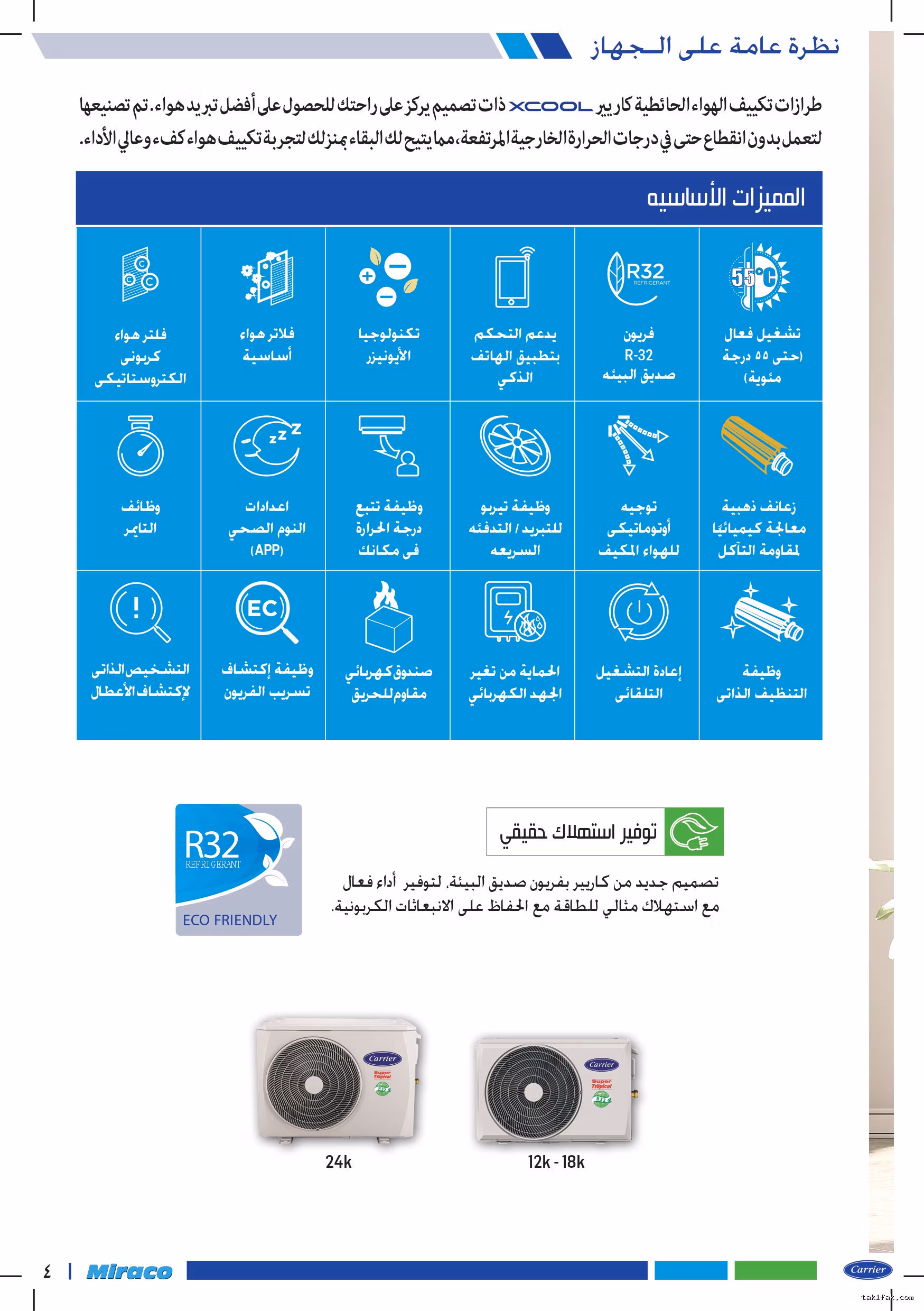 تكييف كاريير بارد 2.25 حصان اكس كول برو 53KHEFT18N8-708F 24 تكييف كاريير بارد 2.25 حصان اكس كول برو 53KHEFT18N8-708F تكييفات carrier شركة كاريير مصر تكييفات 2.25 حصان 24