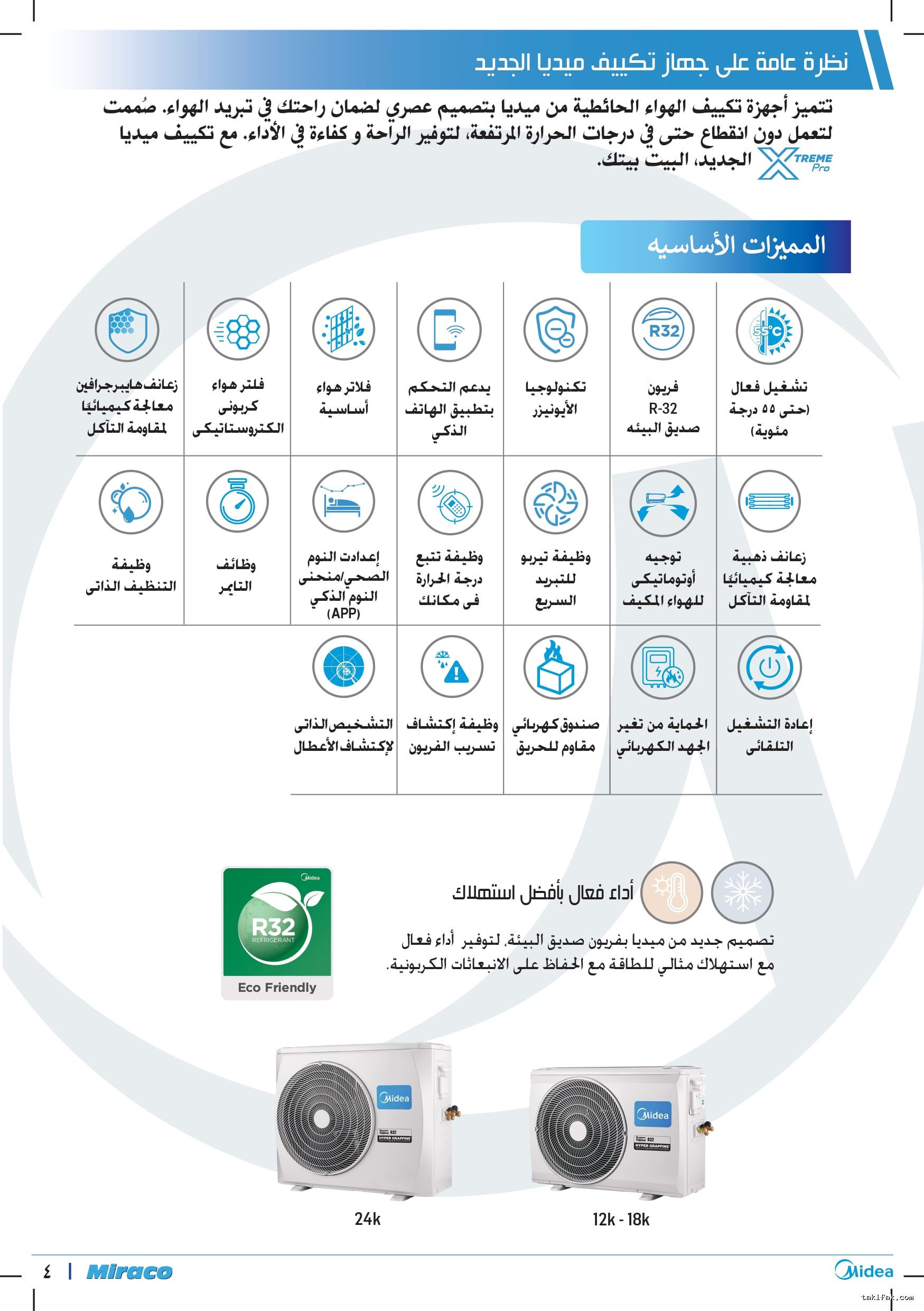 تكييف ميديا 1.5 حصان اكستريم برو بارد اكستريم بروميشن برو سابقًا 3