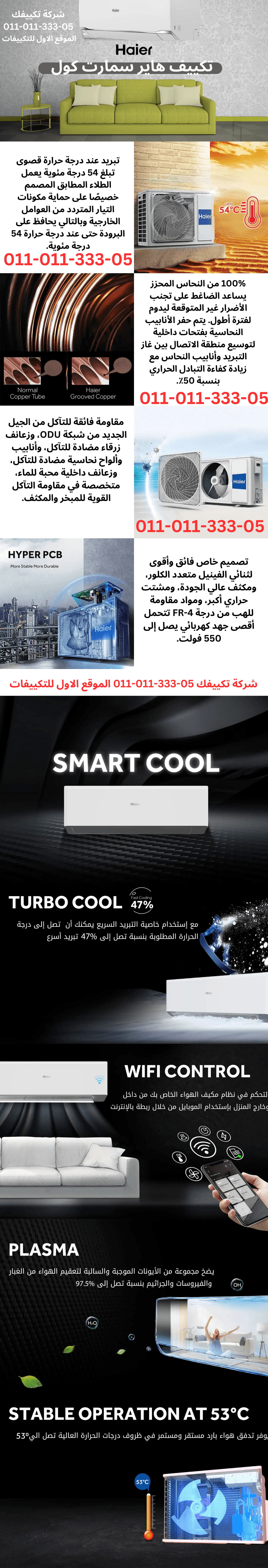 Haier Split Air Conditioner Hot Cool 2.25 HP 18K units smart cool - HSU-18KHROCC Haier Air Conditioners, Haier Air Conditioners 2.25 HP